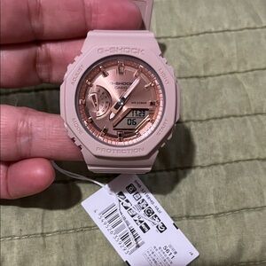 G-Shock Blush Pink and Rose Gold Watch